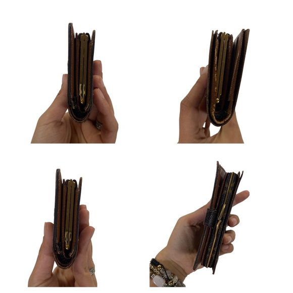 Authentic Louis Vuitton Wallet Porte Monnaie Billets Viennois Bifold Brown Monog - Picture 4 of 13